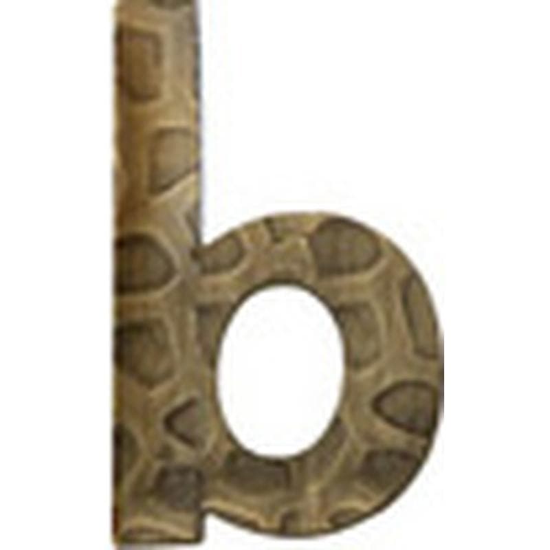 Lettera civica b in Ottone - Immagine 1
