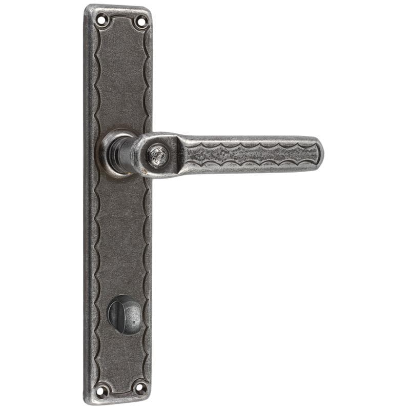 Maniglia con placca curva in Ferro - Immagine 1