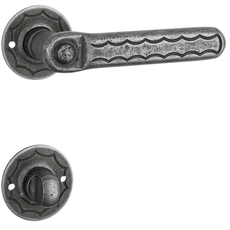 Maniglia con rosetta e bocchetta in Ferro - Immagine 1