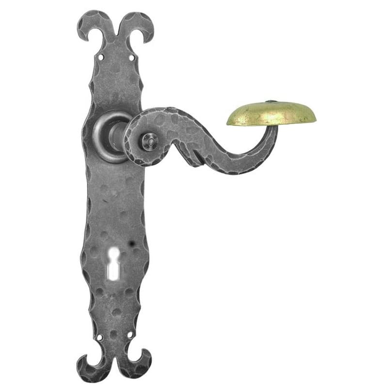 Maniglia con placca in Ferro - Immagine 1