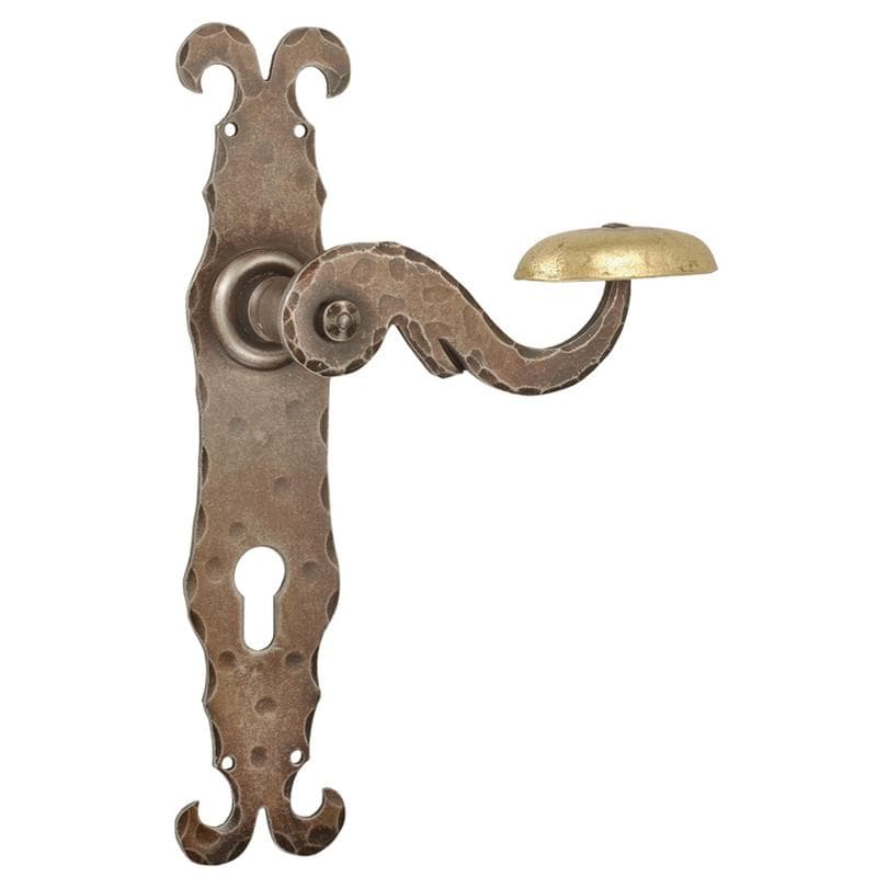 Ruggine • Ferro • Foro cilindro - distanza 85mm -  senza molla