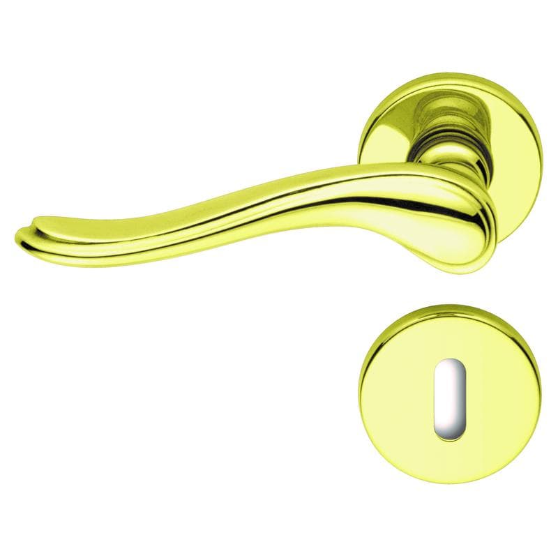 Maniglia con rosetta e bocchetta in Zama - Immagine 1