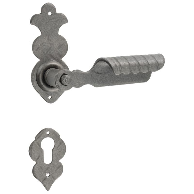 Maniglia con rosetta e bocchetta mod.201 in Ferro - Immagine 1