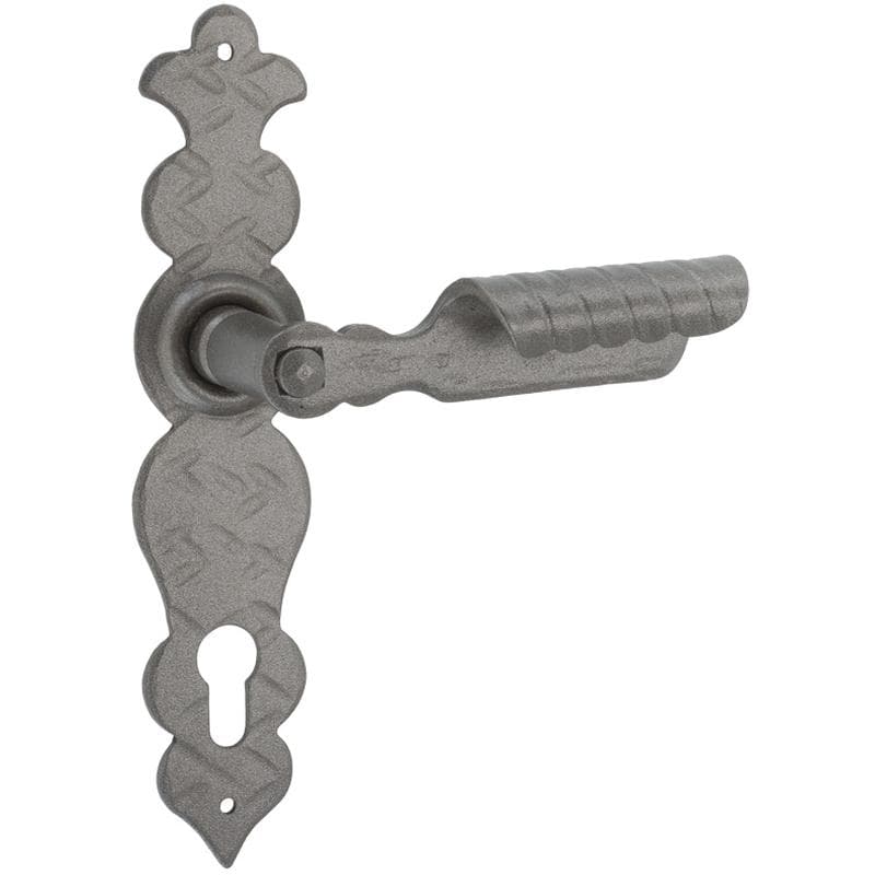 Maniglia con placca mod.201 in Ferro - Immagine 1