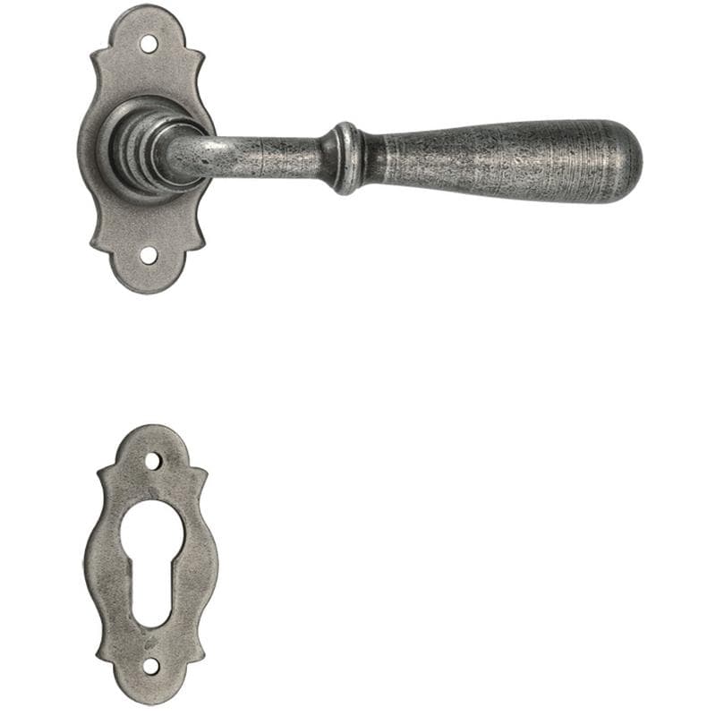 Maniglia con rosetta e bocchetta in Ferro - Immagine 1