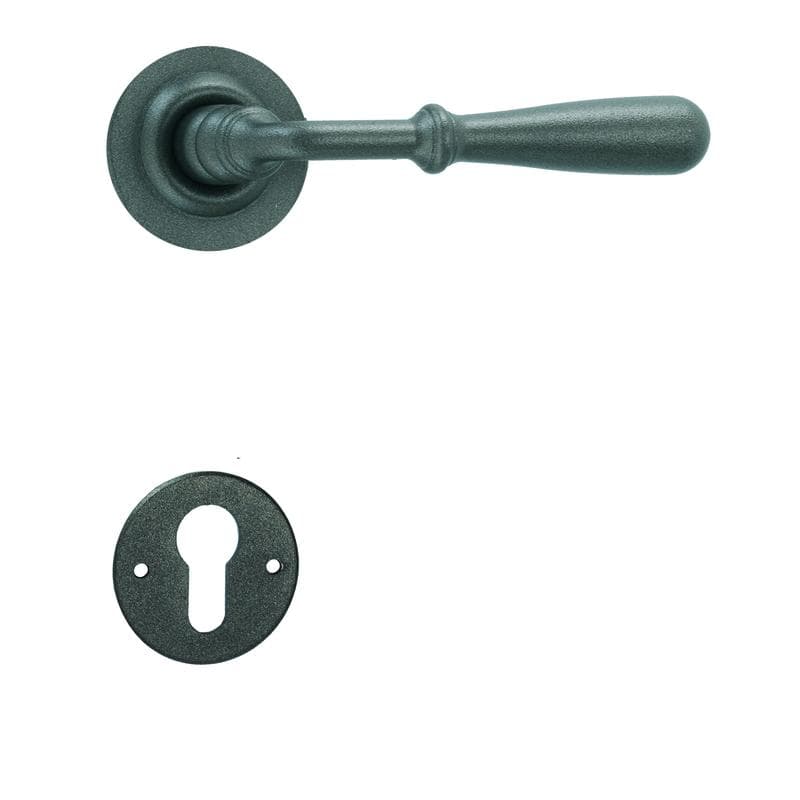 Maniglia con rosetta e bocchetta in Ferro - Immagine 1