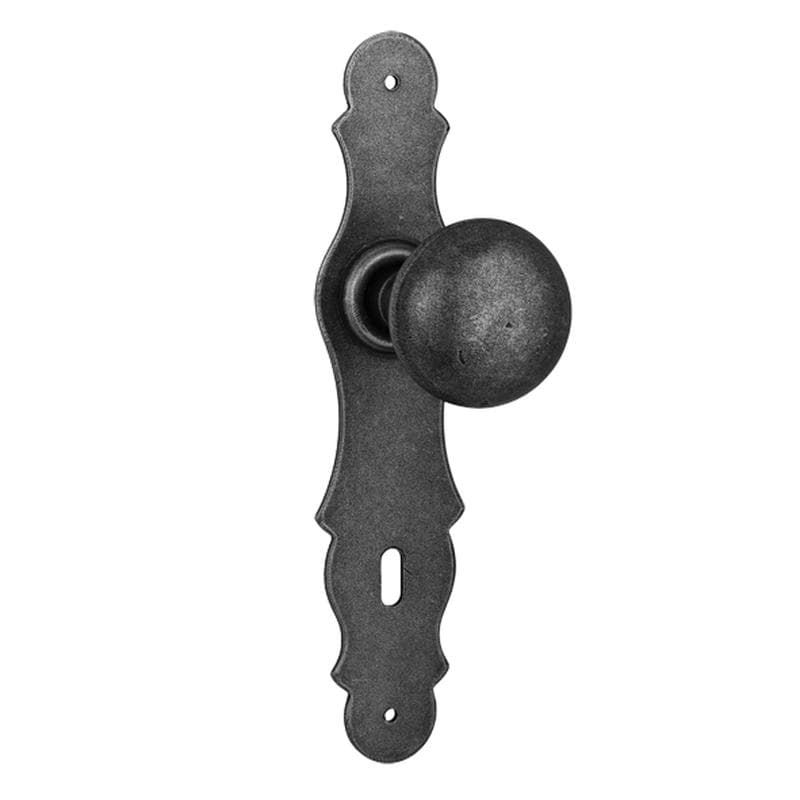 Pomolo decentrato girevole con placca