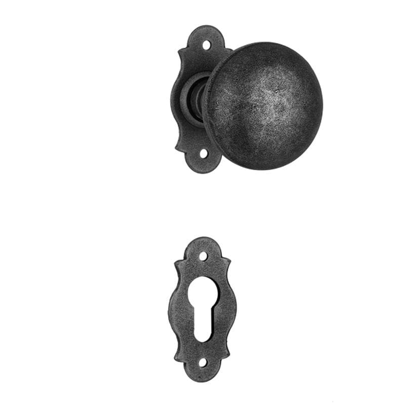 Pomolo decentrato girevole con rosetta e bocchetta in Ferro - Immagine 1