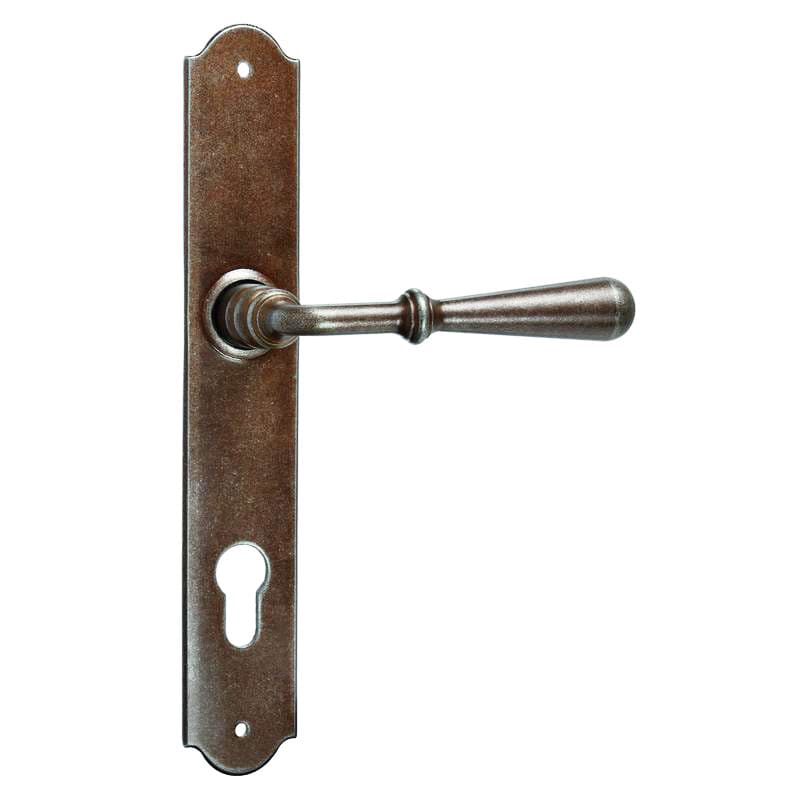 Ruggine • Ferro • Foro cilindro - distanza 85mm -  con molla