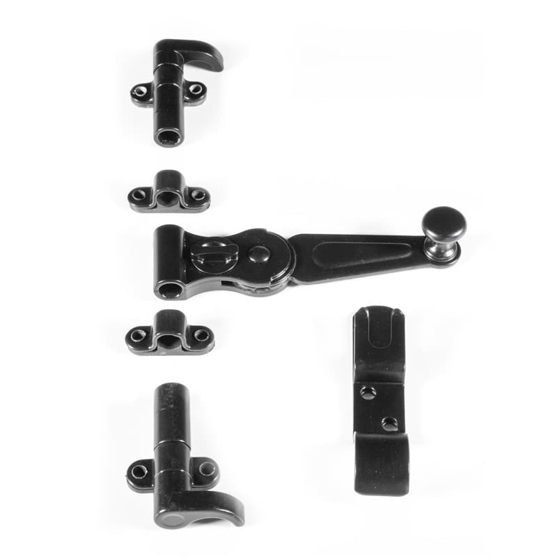 Nero • Ferro • Pomolo ribassato - due ante - impugnatura normale